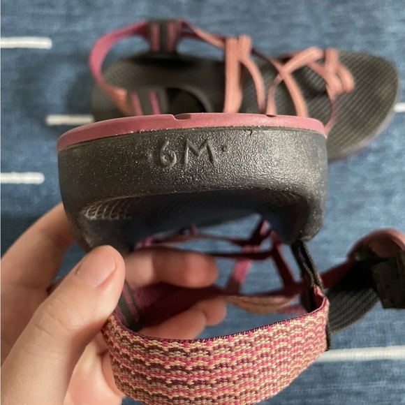 Chaco 6M Vibram Z/1 Classic Pink Brown Sandals - Picture 8 of 8